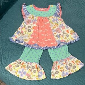 Matilda Jane Pajama Set with Ruffled Details